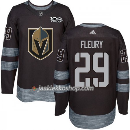 Miehille NHL Vegas Golden Knights Pelipaita Marc-Andre Fleury 29 1917-2017 100th Anniversary Adidas Musta Authentic